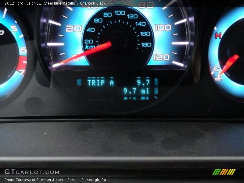 Steel Blue Metallic / Charcoal Black 2012 Ford Fusion SE