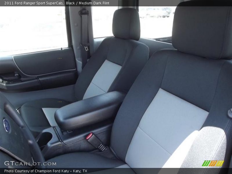 Black / Medium Dark Flint 2011 Ford Ranger Sport SuperCab