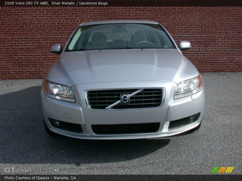 Silver Metallic / Sandstone Beige 2008 Volvo S80 T6 AWD