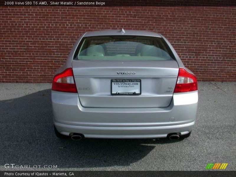 Silver Metallic / Sandstone Beige 2008 Volvo S80 T6 AWD