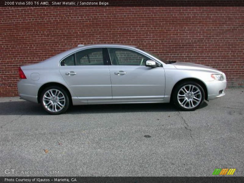 Silver Metallic / Sandstone Beige 2008 Volvo S80 T6 AWD