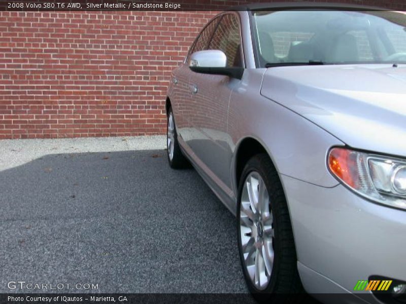 Silver Metallic / Sandstone Beige 2008 Volvo S80 T6 AWD