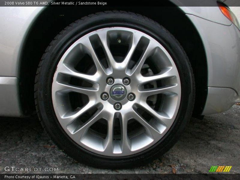 Silver Metallic / Sandstone Beige 2008 Volvo S80 T6 AWD