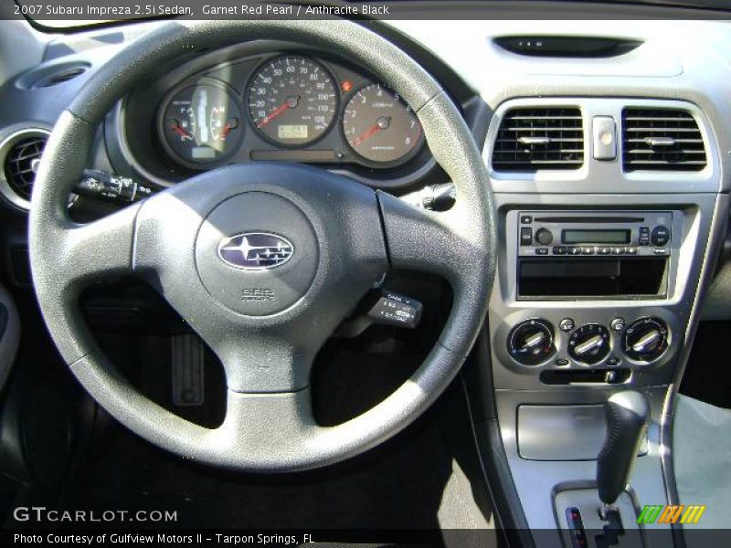 Garnet Red Pearl / Anthracite Black 2007 Subaru Impreza 2.5i Sedan