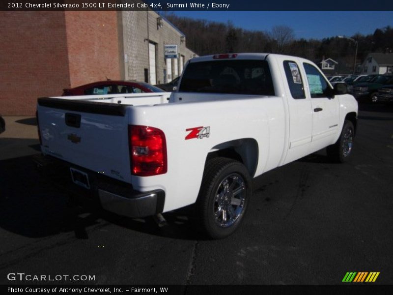 Summit White / Ebony 2012 Chevrolet Silverado 1500 LT Extended Cab 4x4