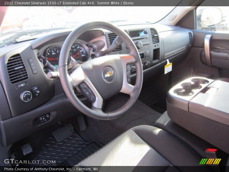 Summit White / Ebony 2012 Chevrolet Silverado 1500 LT Extended Cab 4x4