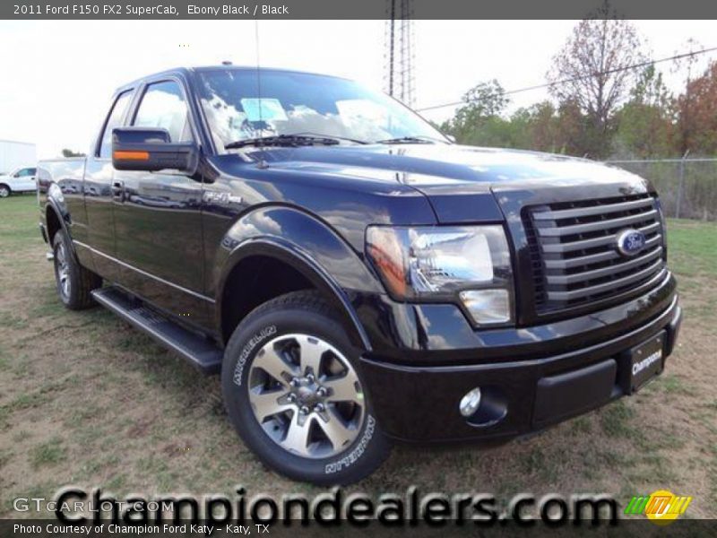 Ebony Black / Black 2011 Ford F150 FX2 SuperCab