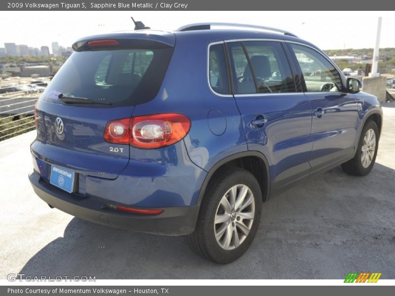 Sapphire Blue Metallic / Clay Grey 2009 Volkswagen Tiguan S