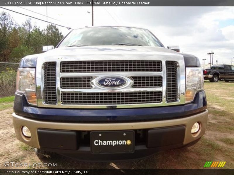 Dark Blue Pearl Metallic / Chaparral Leather 2011 Ford F150 King Ranch SuperCrew
