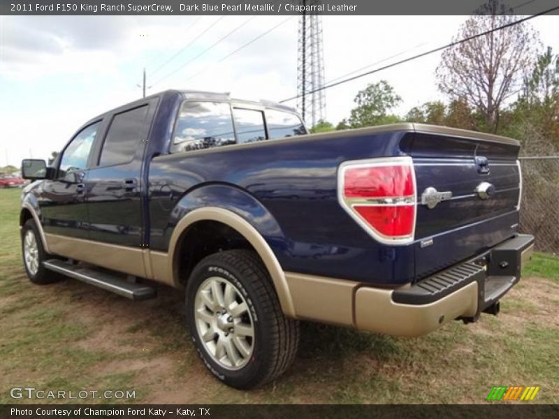 Dark Blue Pearl Metallic / Chaparral Leather 2011 Ford F150 King Ranch SuperCrew
