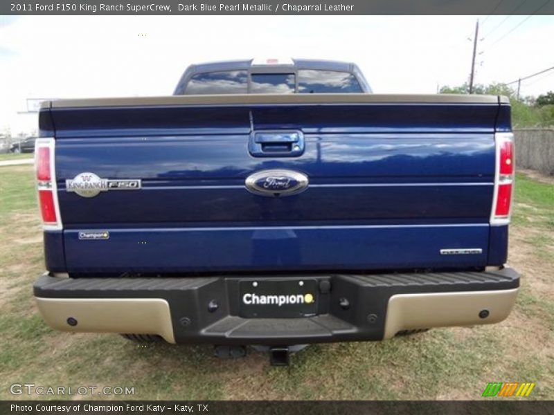 Dark Blue Pearl Metallic / Chaparral Leather 2011 Ford F150 King Ranch SuperCrew