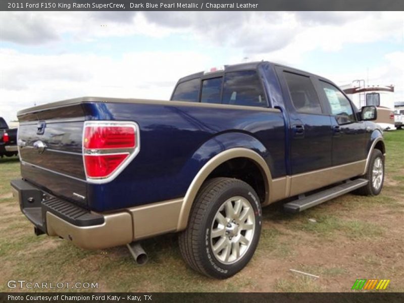 Dark Blue Pearl Metallic / Chaparral Leather 2011 Ford F150 King Ranch SuperCrew