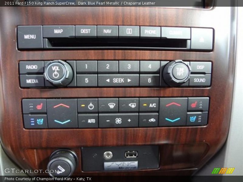 Dark Blue Pearl Metallic / Chaparral Leather 2011 Ford F150 King Ranch SuperCrew
