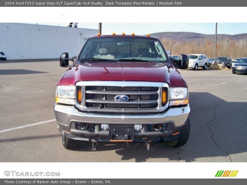 Dark Toreador Red Metallic / Medium Flint 2004 Ford F350 Super Duty XLT SuperCab 4x4 Dually