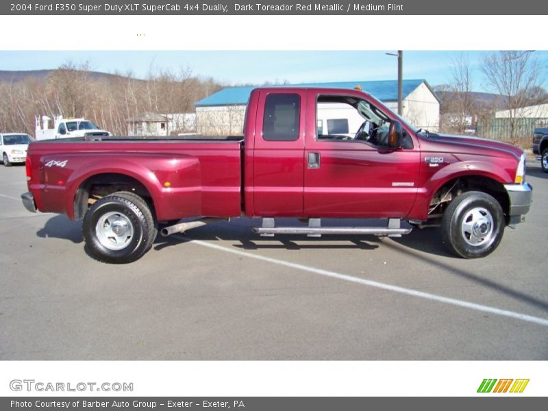  2004 F350 Super Duty XLT SuperCab 4x4 Dually Dark Toreador Red Metallic