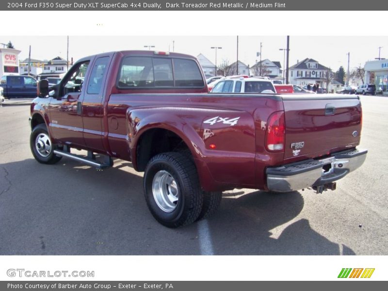 Dark Toreador Red Metallic / Medium Flint 2004 Ford F350 Super Duty XLT SuperCab 4x4 Dually