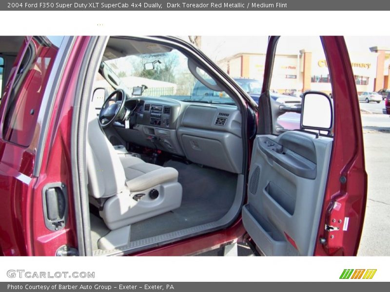 Dark Toreador Red Metallic / Medium Flint 2004 Ford F350 Super Duty XLT SuperCab 4x4 Dually