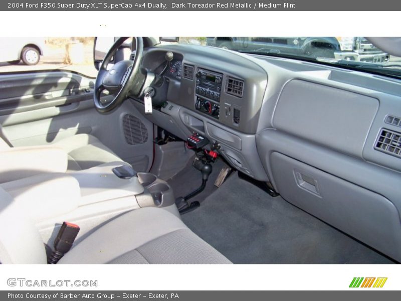 Dark Toreador Red Metallic / Medium Flint 2004 Ford F350 Super Duty XLT SuperCab 4x4 Dually