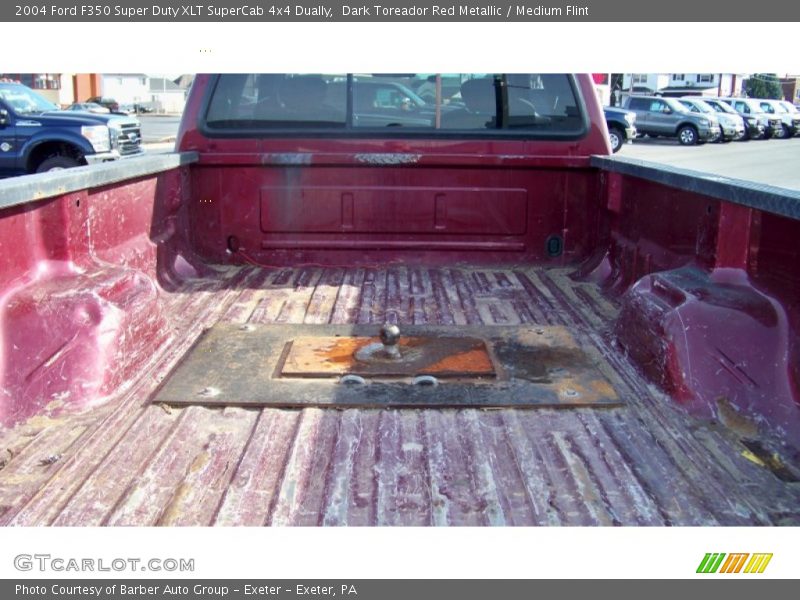Dark Toreador Red Metallic / Medium Flint 2004 Ford F350 Super Duty XLT SuperCab 4x4 Dually