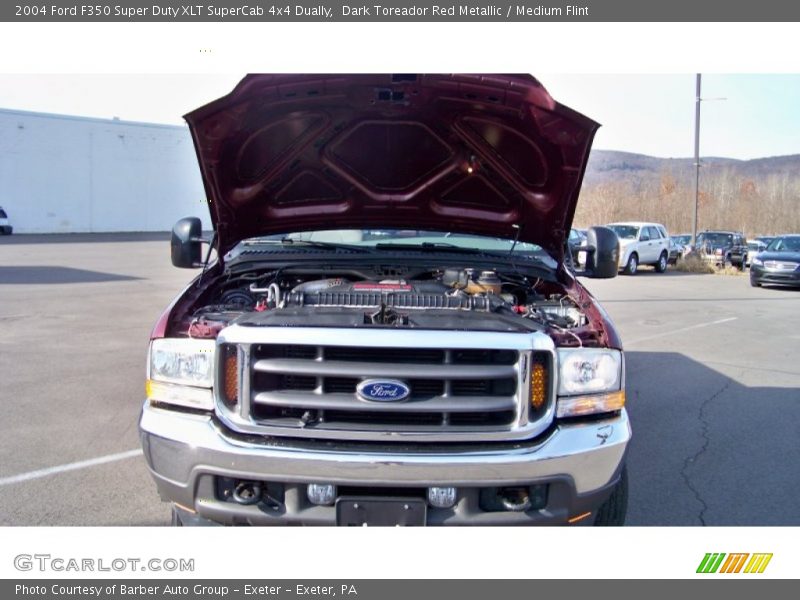 Dark Toreador Red Metallic / Medium Flint 2004 Ford F350 Super Duty XLT SuperCab 4x4 Dually