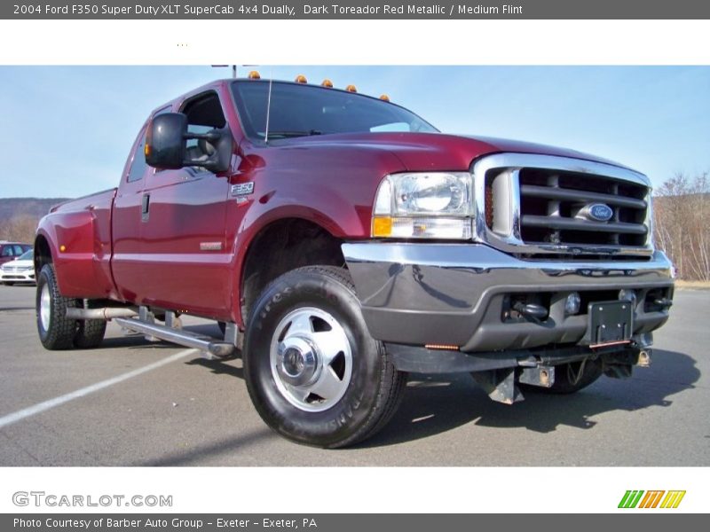  2004 F350 Super Duty XLT SuperCab 4x4 Dually Dark Toreador Red Metallic