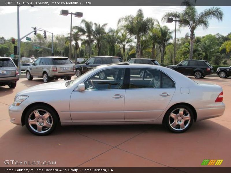 Mercury Metallic / Black 2005 Lexus LS 430 Sedan
