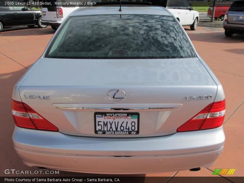 Mercury Metallic / Black 2005 Lexus LS 430 Sedan