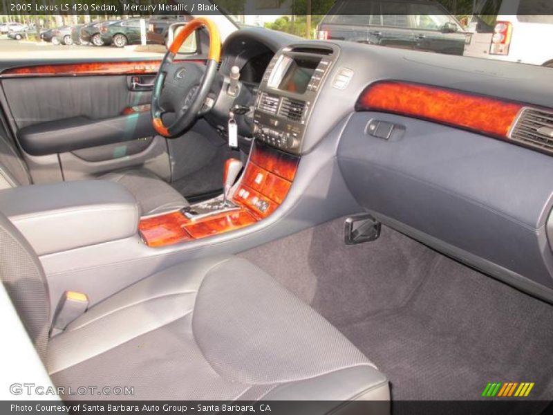 Mercury Metallic / Black 2005 Lexus LS 430 Sedan