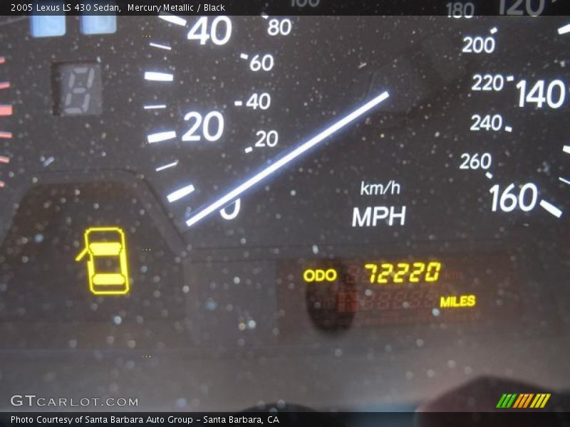 Mercury Metallic / Black 2005 Lexus LS 430 Sedan