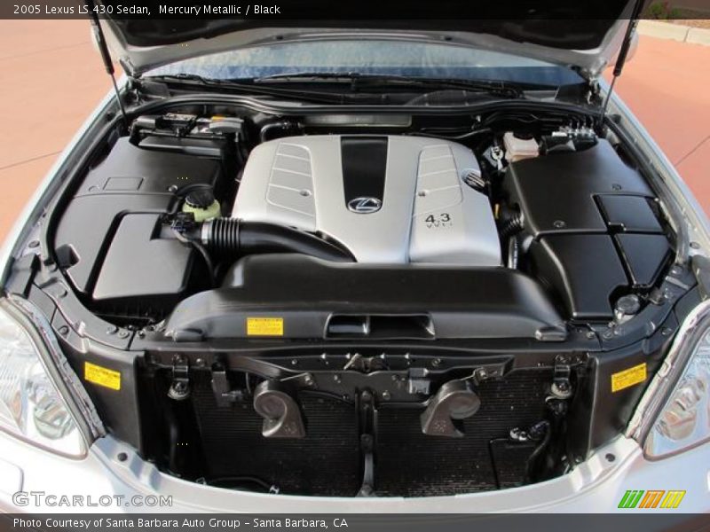 Mercury Metallic / Black 2005 Lexus LS 430 Sedan