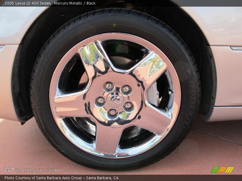 Mercury Metallic / Black 2005 Lexus LS 430 Sedan