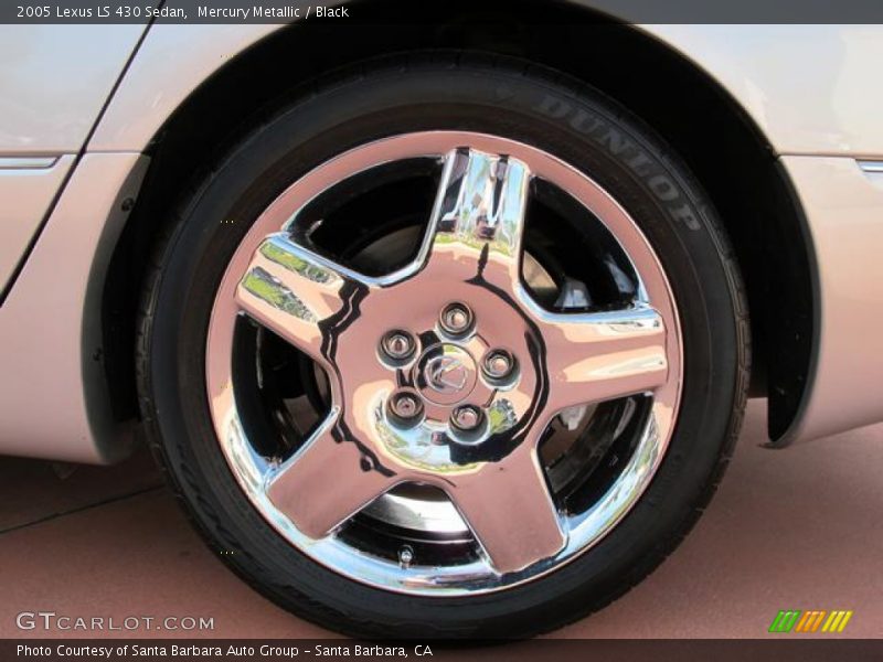 Mercury Metallic / Black 2005 Lexus LS 430 Sedan