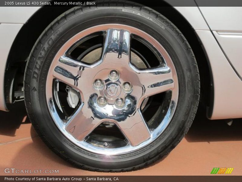 Mercury Metallic / Black 2005 Lexus LS 430 Sedan