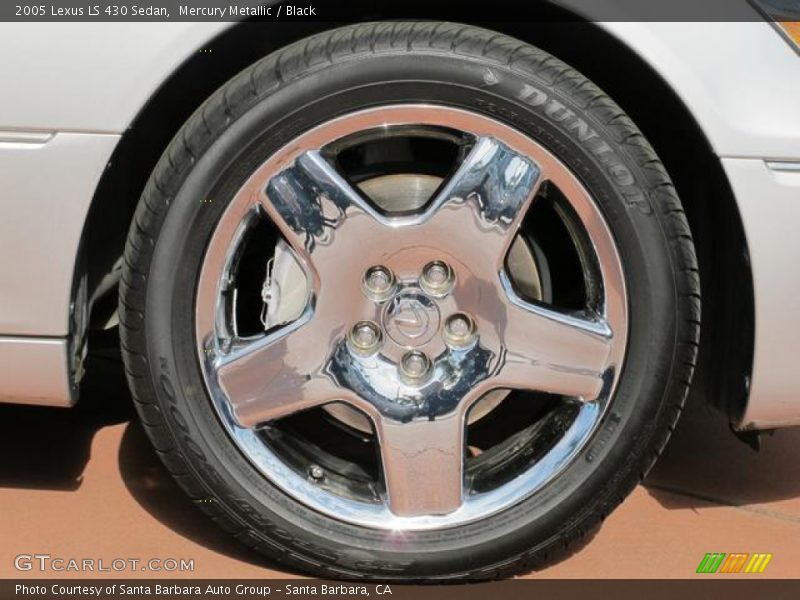 Mercury Metallic / Black 2005 Lexus LS 430 Sedan