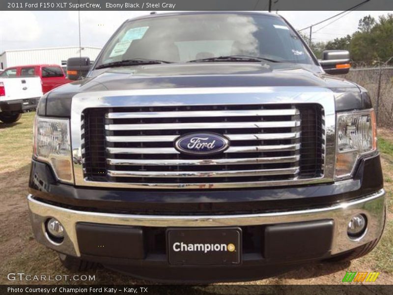 Ebony Black / Steel Gray 2011 Ford F150 XLT SuperCrew