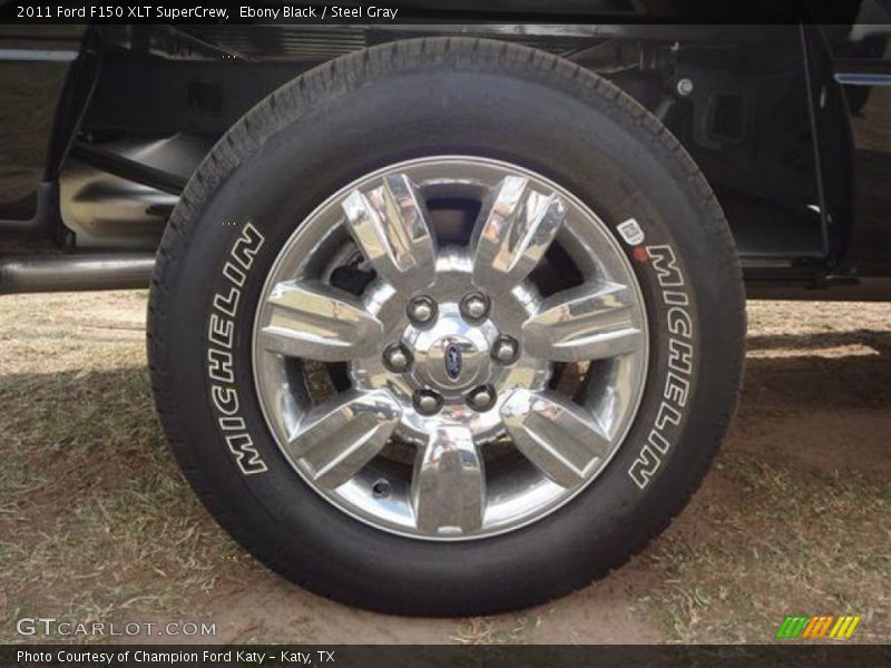 Ebony Black / Steel Gray 2011 Ford F150 XLT SuperCrew