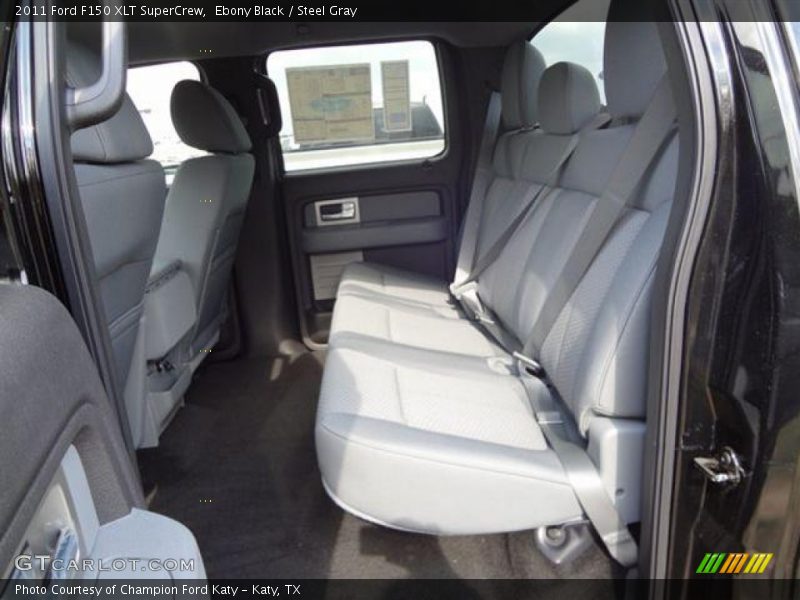 Ebony Black / Steel Gray 2011 Ford F150 XLT SuperCrew