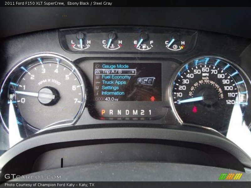 Ebony Black / Steel Gray 2011 Ford F150 XLT SuperCrew