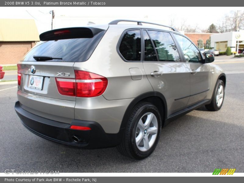 Platinum Bronze Metallic / Tobacco 2008 BMW X5 3.0si