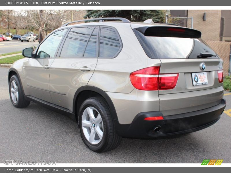 Platinum Bronze Metallic / Tobacco 2008 BMW X5 3.0si