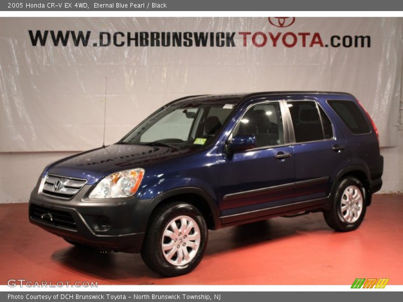 Eternal Blue Pearl / Black 2005 Honda CR-V EX 4WD