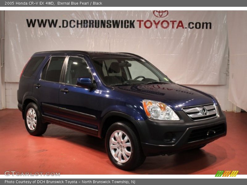 Eternal Blue Pearl / Black 2005 Honda CR-V EX 4WD
