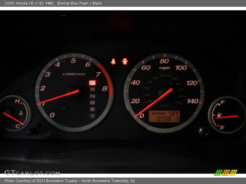Eternal Blue Pearl / Black 2005 Honda CR-V EX 4WD