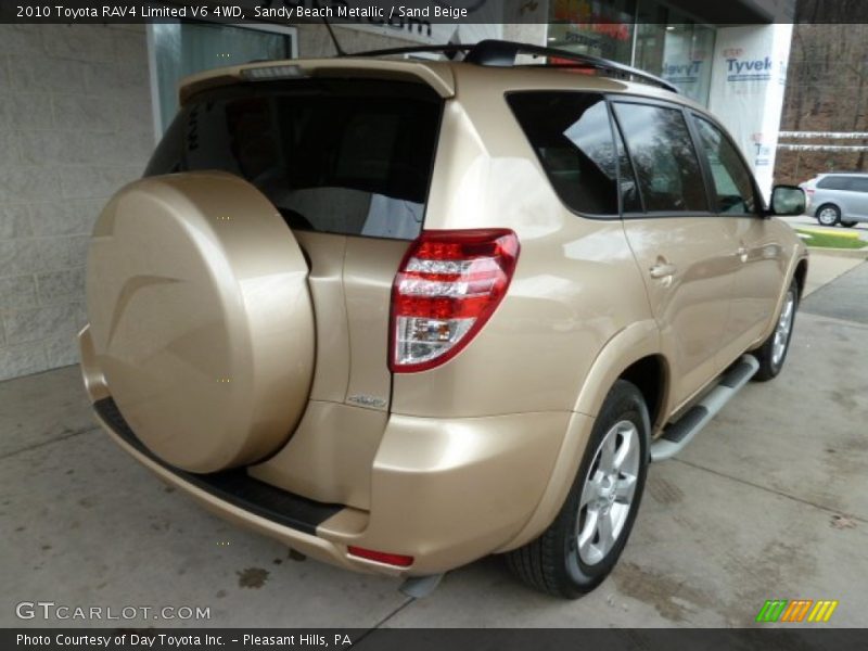 Sandy Beach Metallic / Sand Beige 2010 Toyota RAV4 Limited V6 4WD
