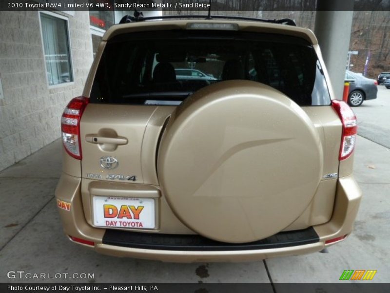 Sandy Beach Metallic / Sand Beige 2010 Toyota RAV4 Limited V6 4WD