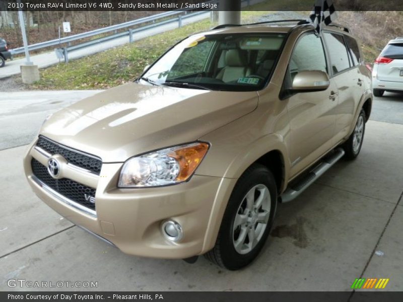 Sandy Beach Metallic / Sand Beige 2010 Toyota RAV4 Limited V6 4WD