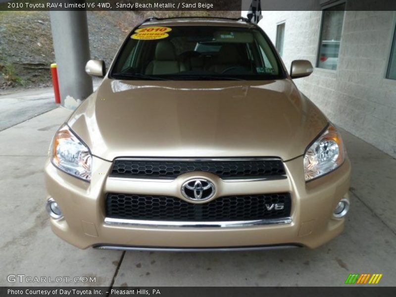 Sandy Beach Metallic / Sand Beige 2010 Toyota RAV4 Limited V6 4WD