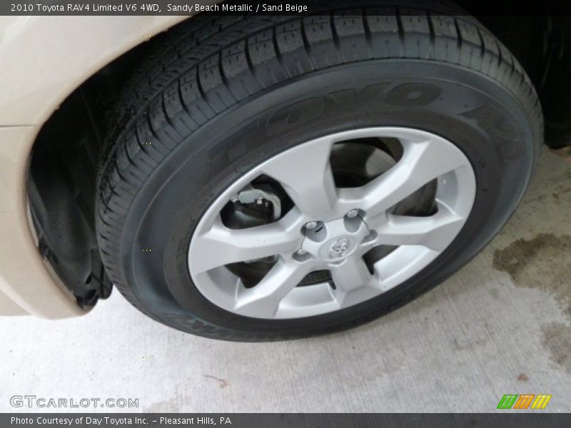 Sandy Beach Metallic / Sand Beige 2010 Toyota RAV4 Limited V6 4WD