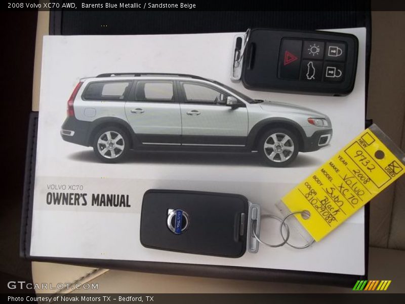 Barents Blue Metallic / Sandstone Beige 2008 Volvo XC70 AWD