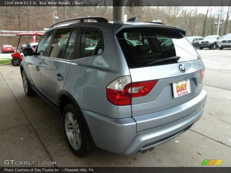 Blue Water Metallic / Black 2006 BMW X3 3.0i